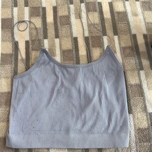 me to we spaghetti strap crop top from pacsun in baby blue